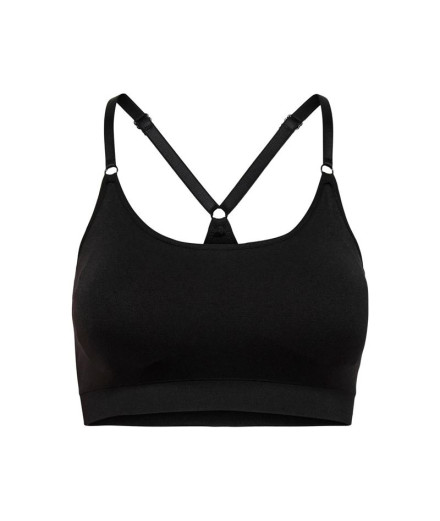 Sujetador deportivo Only Onplea-2 Seam Black Mujer