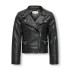 Chaqueta Only Biker Faux Leather Black Mujer