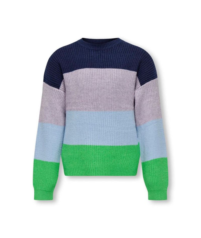 Sudadera Only Kogsandy Stripe Island Green Mujer