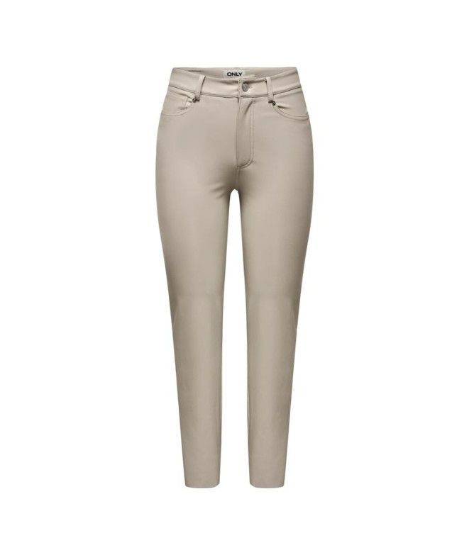Pantalón Only emily St Ank Faux Leather Silver...