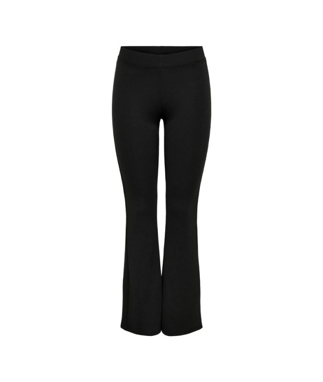 Pantalón Only Onlfever Stretch Flaired Black Mujer