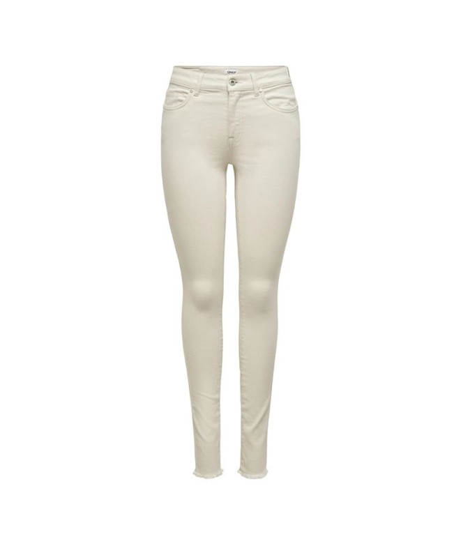 Pantalón Only blush MidAk Dot019 Ecru Mujer