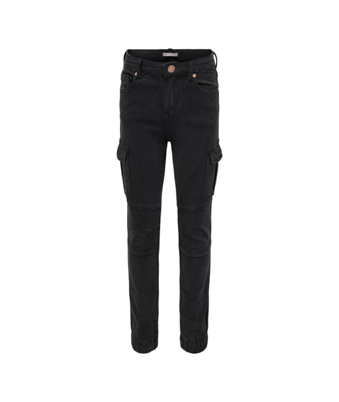 Pantalón Only Kogmissouri Reg Cargo Black Mujer