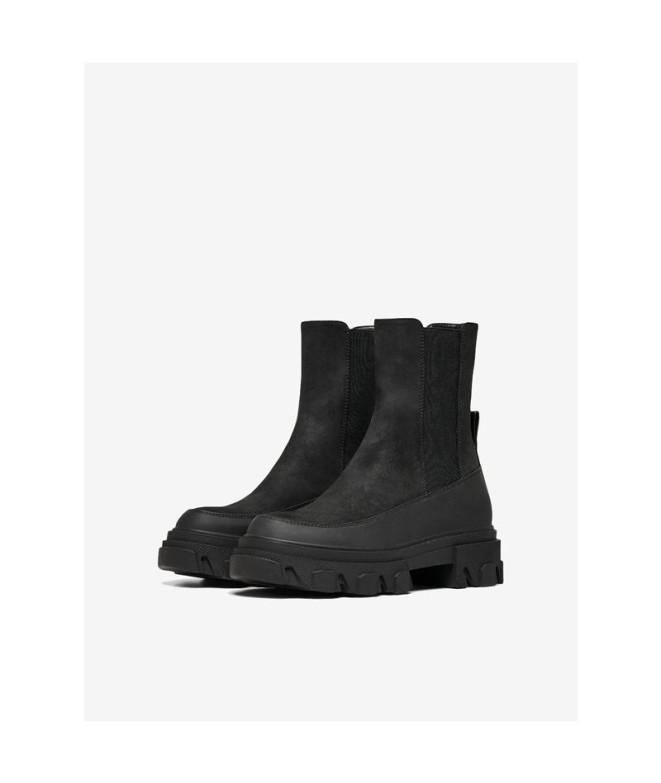 Botas Only tola-1 Nubuck Pu Chunky - Black Mujer