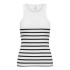Camiseta Only Onlkenya Rib Stripe Bright White Mujer