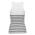 Camiseta Only Onlkenya Rib Stripe Bright White Mujer