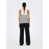 Camiseta Only Onlkenya Rib Stripe Bright White Mujer