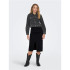 Falda Only bianca Midi Washed Black Mujer