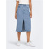 Falda Only bianca Midi Rea Light Blue Denim Mujer