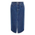Falda Only bianca Midi Rea Medium Blue Denim Mujer