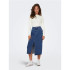 Falda Only bianca Midi Rea Medium Blue Denim Mujer