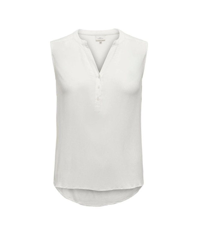 Camiseta Only Carjette Life Cloud Dancer Mujer