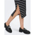 Vestido Only Onlbelfast Stripe S/L Mididress Jrs Noos Black