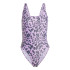Bañador de Natación adidas Essentials Animal Print U-Back Swimsuit Mujer Morado