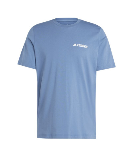 Camiseta de Montaña adidas Terrex Graphic Hombre Azul