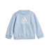 Conjunto adidas Badge Of Sport Logo Jogger Infantil Azul/Blanco
