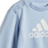 Conjunto adidas Badge Of Sport Logo Jogger Infantil Azul/Blanco