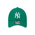 Gorra New Era League Essential 9FORTY New York Yankees Verde Mujer