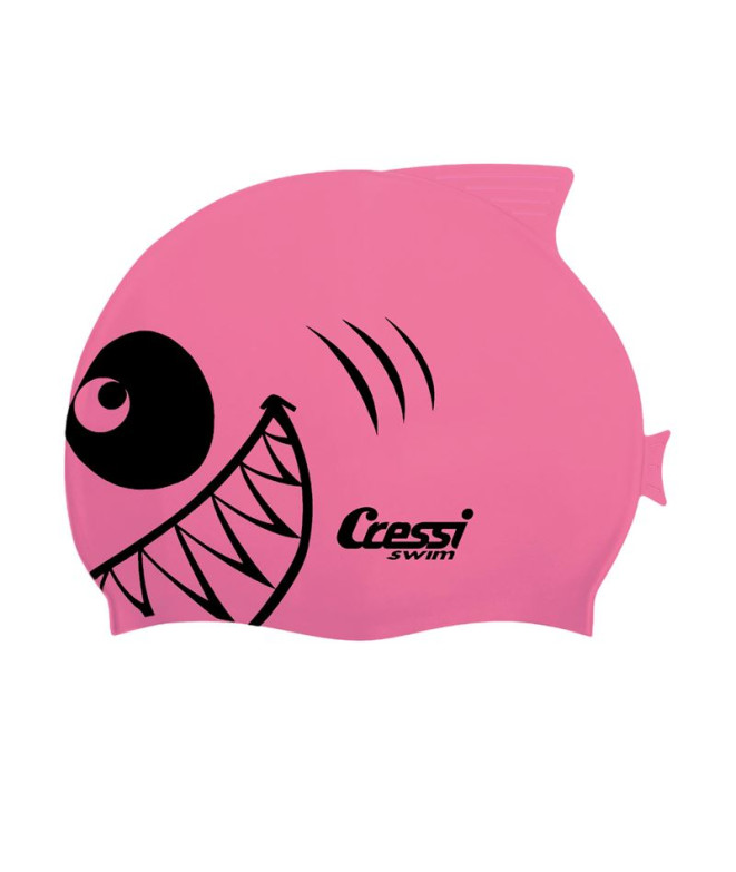 Gorro de natación Cressi Silicona Tiburón Rosa...