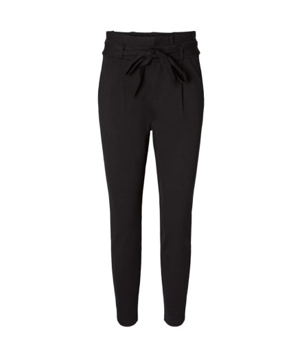 Pantalones Vero Moda eva Hw Loose Paperbag Black Mujer