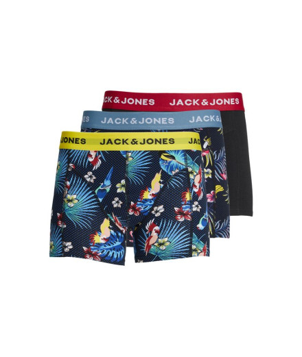 Calzoncillos Jack and Jones Jacflower Bird 3 Pack Surf...
