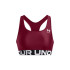 Sujetador Deportivo Under Armour Hg Mid Branded Mujer Rojo
