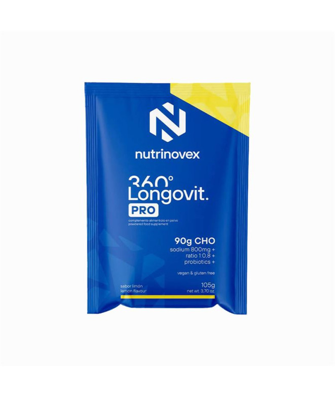 Gel energético Nutrinovex Longovit 360 Pro Limón