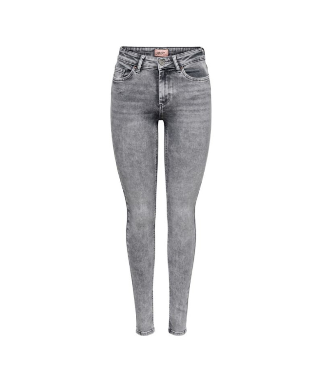 Pantalón Only blush MidTai918 Light Grey Denim...