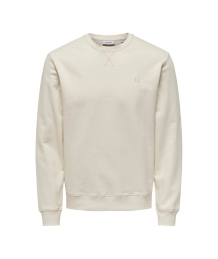 Sudadera Only & Sons Onsdan Unshed Reg Crew Neck Antique...