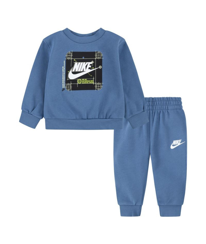 Conjunto Nike Nsw Future Utility Crew Niño Azul