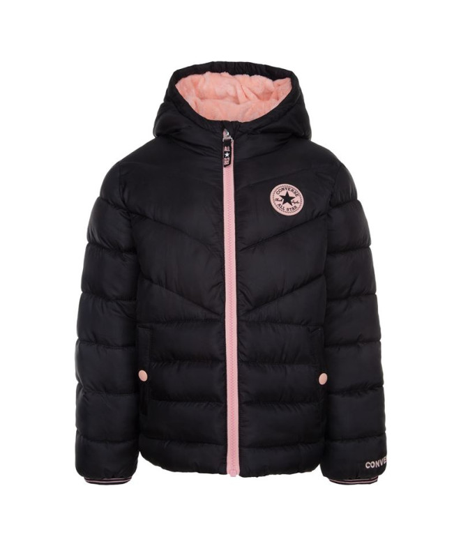 Chaqueta Converse Solid Mdwt Puffer Niña Negro