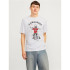 Camiseta Jack and Jones skull Rock Crew Blanco Hombre