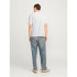 Camiseta Jack and Jones skull Rock Crew Blanco Hombre