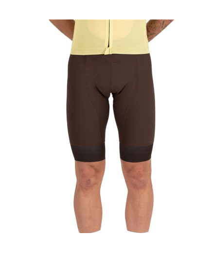 Culotte de Ciclismo Hemon Passo Corto - Marrón Hombre