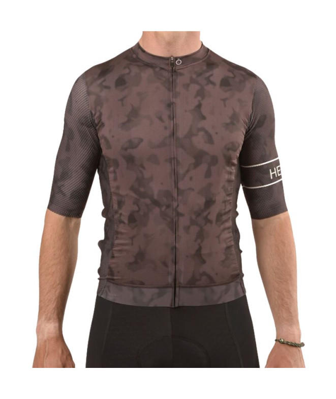 Maillot de Ciclismo Hemon Prestiggio M/C Marrón...