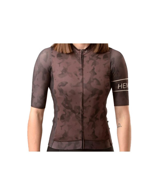 Maillot de Ciclismo Hemon Prestiggio M/C Marrón...