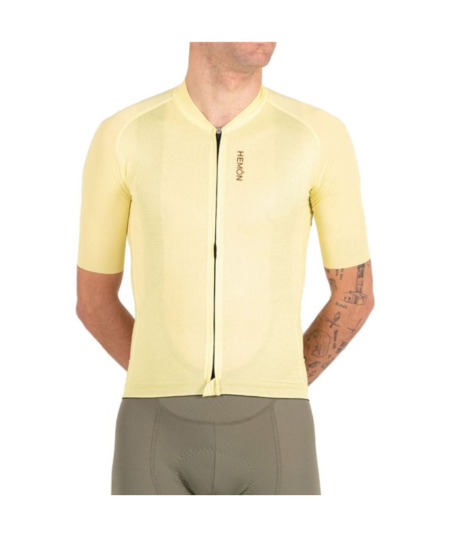 Maillot de Ciclismo Hemon Pro Gaia M/C Amarillo...