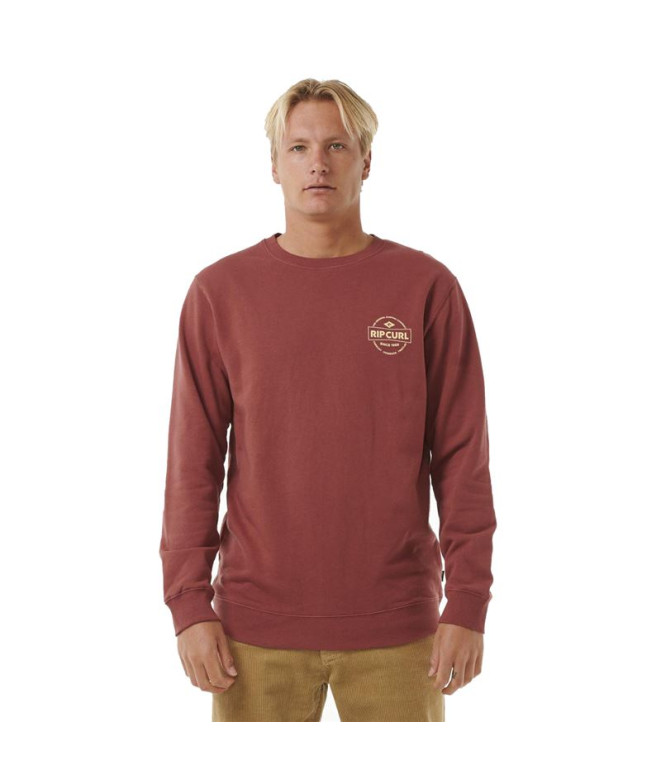 Sudadera Rip Curl Stapler Crew Hombre Apple...