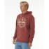 Sudadera Rip Curl Stapler Hood Hombre Burdeos