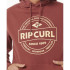 Sudadera Rip Curl Stapler Hood Hombre Burdeos