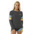 Sudadera Rip Curl High Tide Surf Raglan Crew Mujer Negro