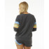 Sudadera Rip Curl High Tide Surf Raglan Crew Mujer Negro