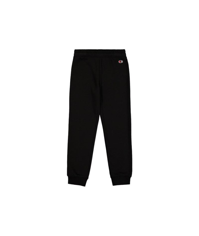 Pantalones Champion Rib Cuff Infantil Negro