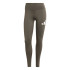 Mallas de Fitness adidas Train Essentials Big Logo Full Length Mujer Verde Oliva