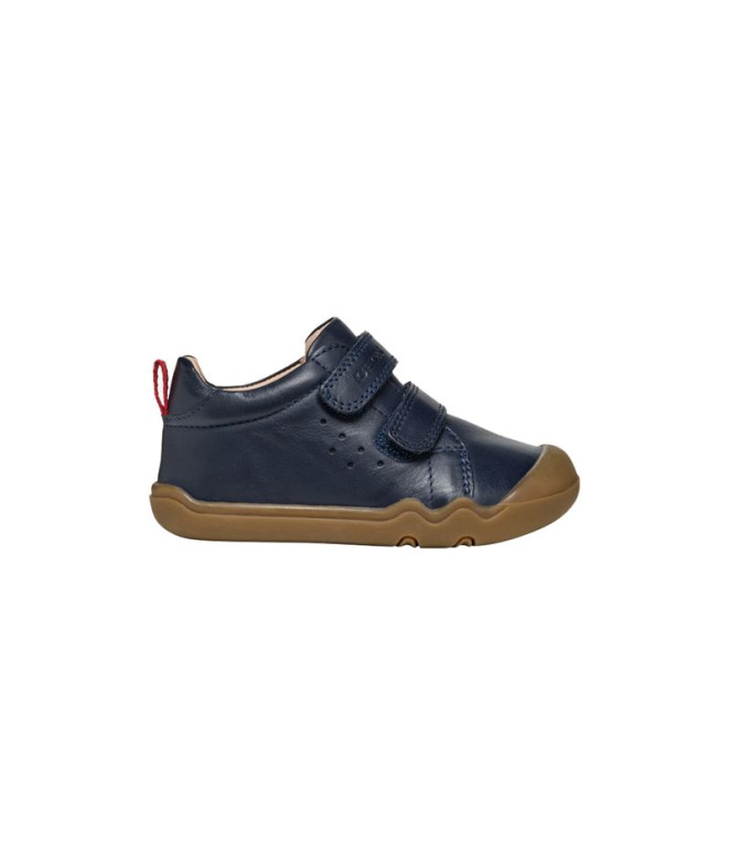 Zapatillas Geox Steppieup A - Nappa Niño Azul...