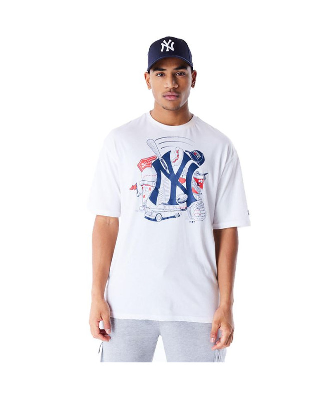 Camiseta New Era MLB FOOD GRPHC OS New York...