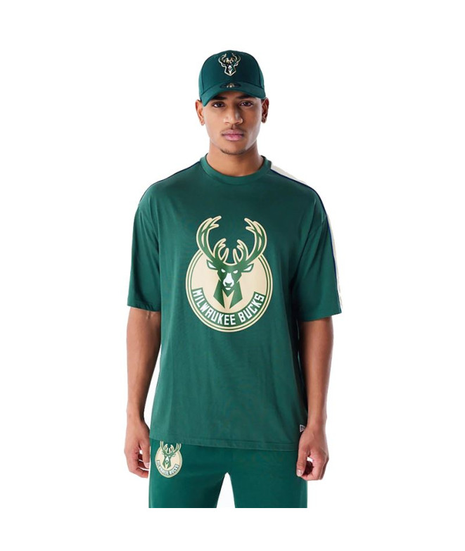 Camiseta New Era NBA PANEL OS Milwaukee Bucks...