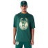 Camiseta New Era NBA PANEL OS Milwaukee Bucks Verde Hombre