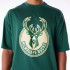 Camiseta New Era NBA PANEL OS Milwaukee Bucks Verde Hombre