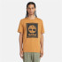 Camiseta Timberland Stack Logo Short Sleeve Wheat Boot Hombre Naranja